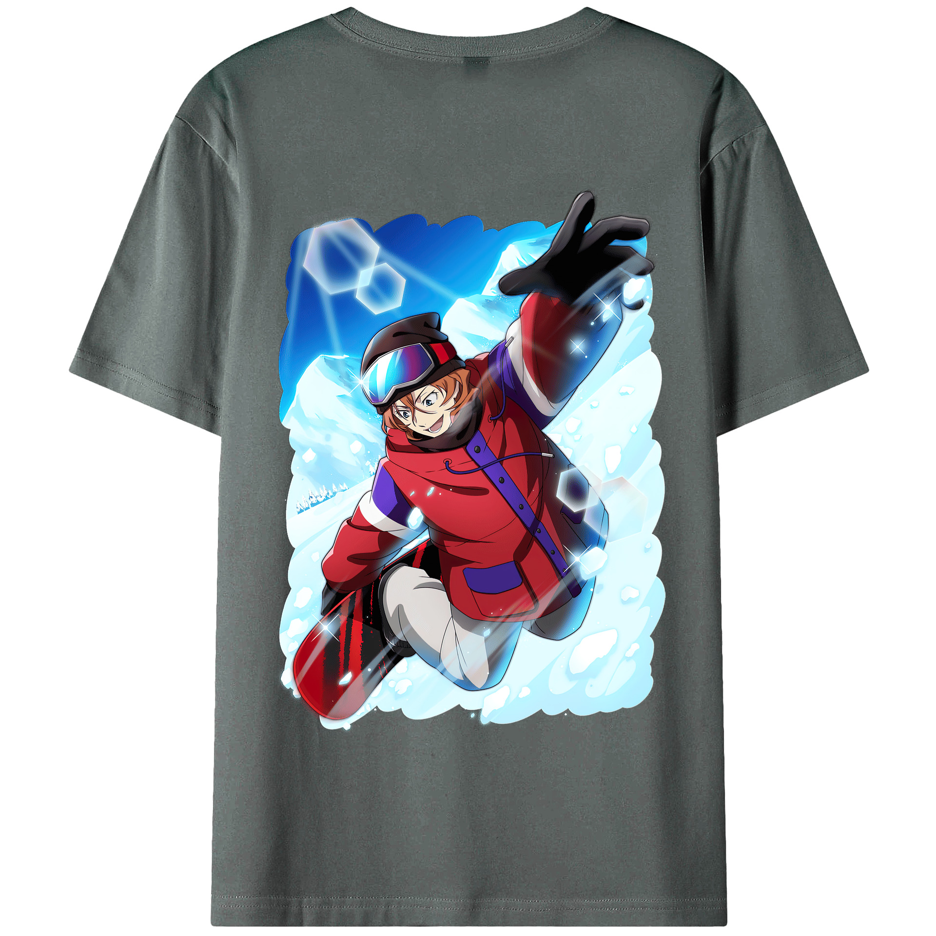 （画像用） 文豪ストレイドッグス Bungo Stray Dogs 綿100％半袖Tシャツ（背面プリント）